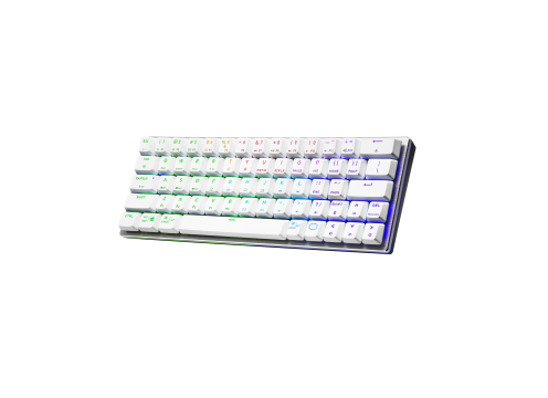 מקלדת COOLERMASTER SK622 WIRELESS WHITE KEYBOARD - SWITH BLUE