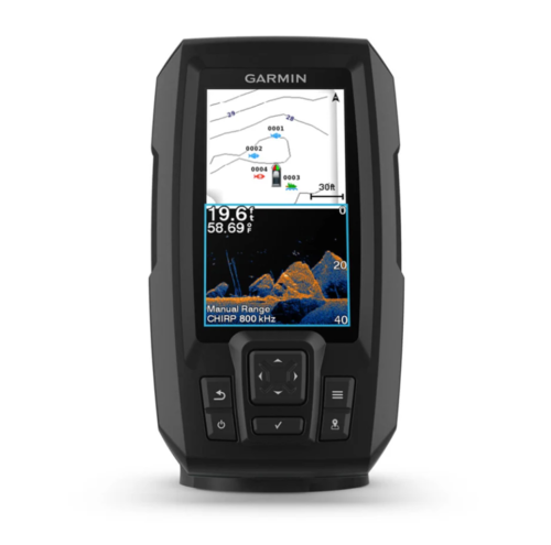 מגלה דגים גרמין עם  GPS דגם חדש 2026 Garmin Striker Vivid 4cv