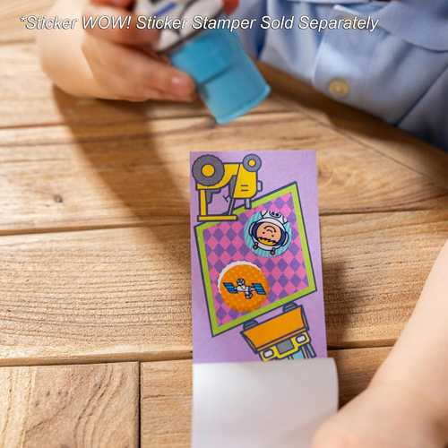 Sticker WOW! מיני חוברת פעילות ו סט מילוי 200 מדבקות למכשיר הדבקה אוטומטי - הפתעה