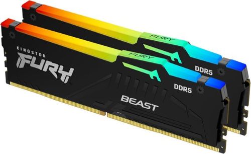 תמונה של ז.לנייח KINGSTON FURY BEAST RGB 32GB 2X16GB 6000MHZ CL36 EXPO/XMP
