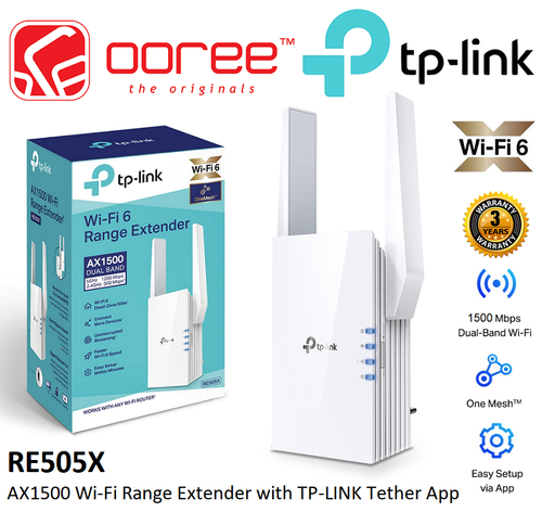 מגדיל טווח  WiFi6 AX 1500 tp link RE505X