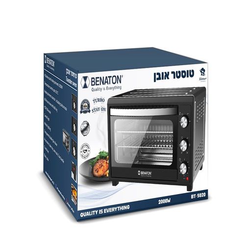 טוסטר אובן טורבו עם תאורה 50 ליטר ברוטו BENATON BT-5020