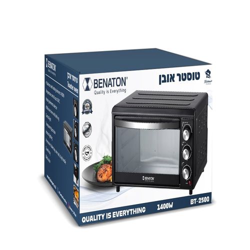 טוסטר אובן כולל תאורה 25 ליטר ברוטו BENATON BT-2500