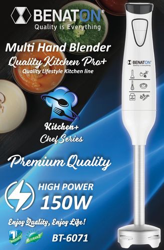 150W BT-6071 מולטי בלנדר מוט +Quality Kitchen Pro