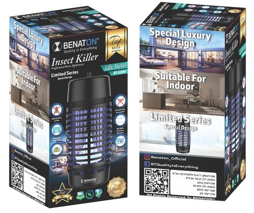 קטלן יתושים 4W מעוצב מבית BENATON BT-5204