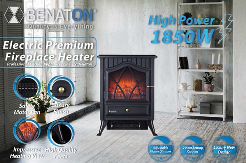 קמין חימום חשמלי דקורטיבי וינטאג׳ BENATON BT-55922