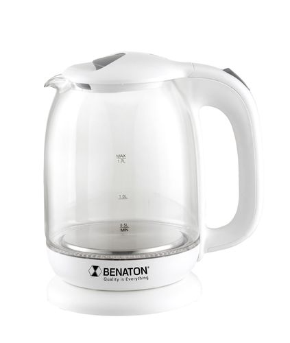 קומקום זכוכית 1.7 ליטר עוצמתי  מבית BT-8025 BENATON