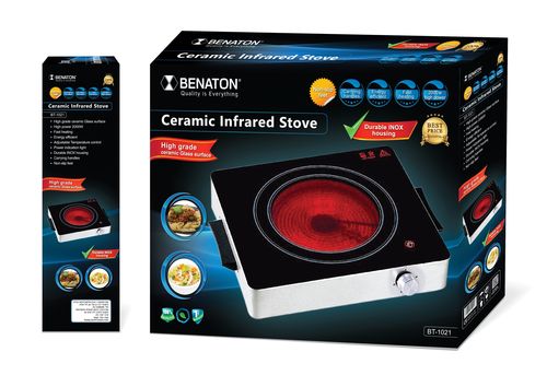 פלטה חשמלית קרמית BENATON BT-1021