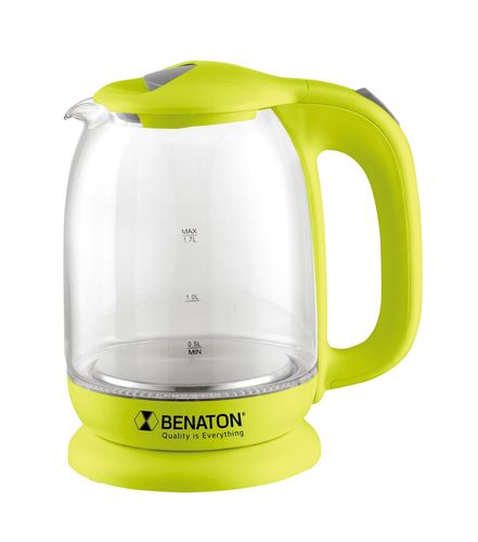 קומקום זכוכית 1.7 ליטר עוצמתי  מבית BT-8025 BENATON