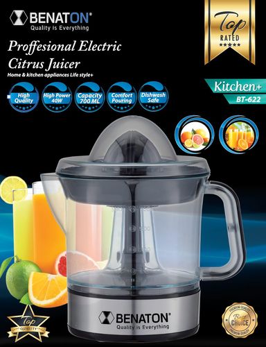 מסחטת מיץ חשמלית דגם Luxury  שקופה  BT-622A BENATON