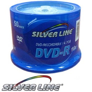 דיסק לצריבה SILVER LINE DVD-R 1/50