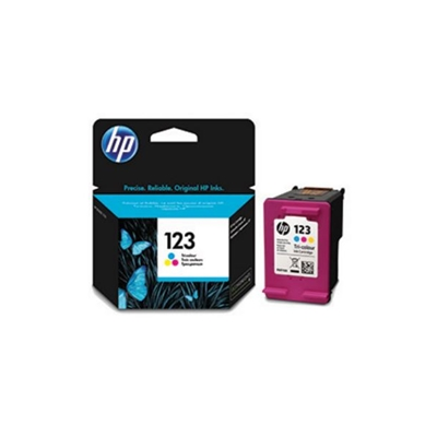 ראש דיו מקורי צבעוני HP 123 F6V16AE