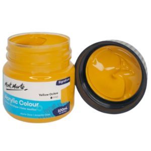 צבע אקרילי איכותי 100 מל 005 Mont Marte - Yellow Ochre
