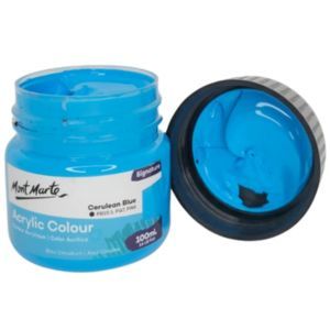 צבע אקרילי איכותי 100 מל 017 Mont Marte - Cerulean Blue