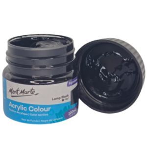 צבע אקריליק איכותי 100 מל 032 Mont Marte -Lamp Black