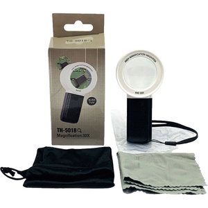 זכוכית מגדלת פי 30 כולל 3 נורות LED ‏GBNOR