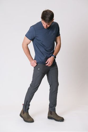 Angler Strech pants | דגמח סטרץ' לטיולים וליום יום (אפור)