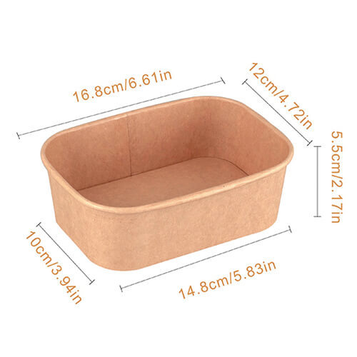 קרפט - מיכל מלבן 750 מ