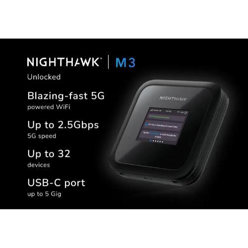 ראוטר סלולרי נייד NETGEAR Nighthawk M3 5G LTE MH3150