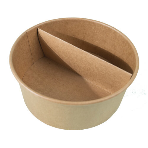 קרטון מחיצה מחולקת ל 2 לקערת קראפט 1100(165)