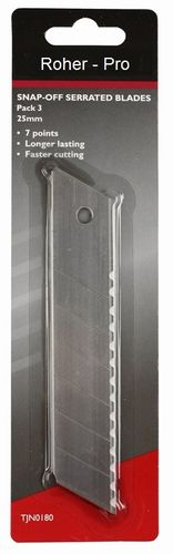 סט 10 להבים משוננים לסכין יפנית 18 מ