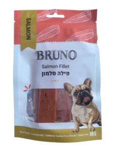 ברונו חטיף פילה סלמון 80 גר