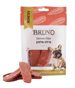 ברונו חטיף פילה סלמון 80 גר