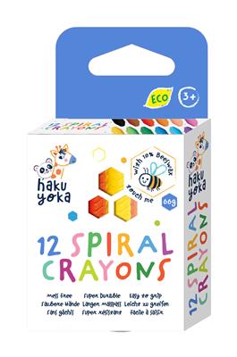 12 צבעי ספירלה בקופסא