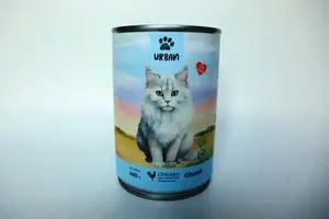 שימורי נתחים אורבן בשר עוף לחתולים 400 גרם