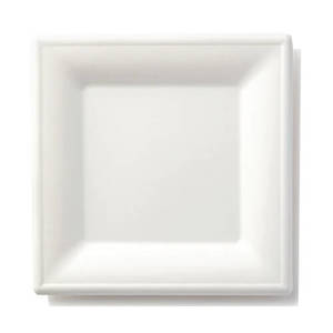 קנה סוכר - צלחת ריבוע 15סמ (6