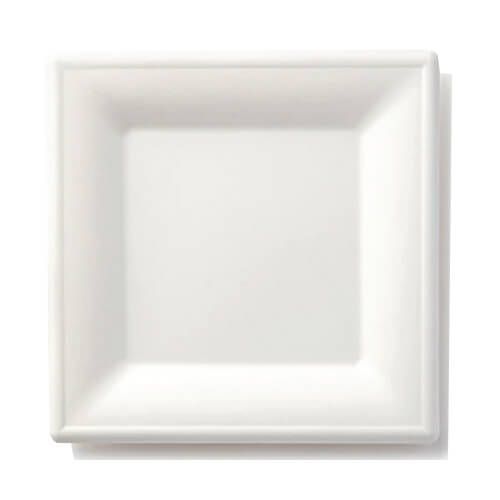 קנה סוכר - צלחת ריבוע 25סמ (10')