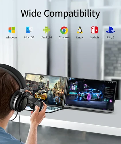 מסך נייד בגודל 15.6 אינץ' Dual Screen P5 Vertical אופייה