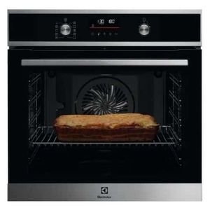 תנור בנוי חד תאי פירוליטי Electrolux EOH6526 נירוסטה– רוחב 59.4 ס"מ, נפח 71 ליטר