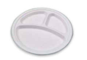 קנה סוכר - צלחת עגולה 25 מ"מ (10) מחולק