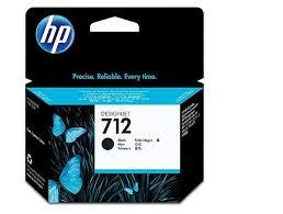 מילוי דיו שחור מקורי HP 712 3ED70A