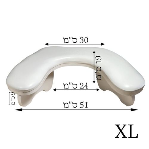 כרית מניקור אורטופדית | לבן | דגם: XL | ג’לו GELLO