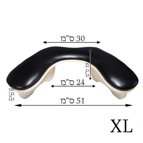 כרית מניקור אורטופדית | שחור | דגם: XL | ג’לו GELLO