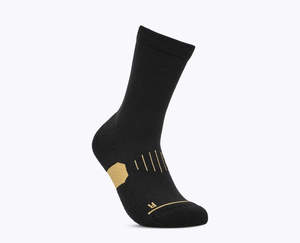 גרבי ריצה שחור/זהב GPX CREW RUN SOCK