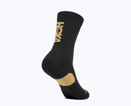 גרבי ריצה שחור/זהב GPX CREW RUN SOCK