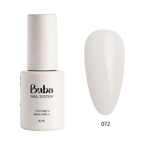 לק ג׳ל בובה Buba HEMA FREE גוון 072 לבן