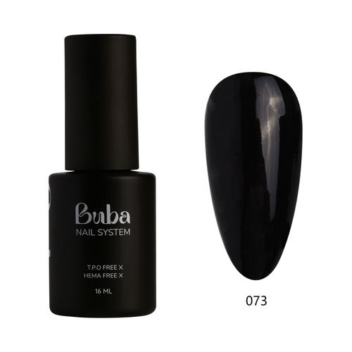 לק ג׳ל בובה Buba HEMA FREE גוון 073 שחור