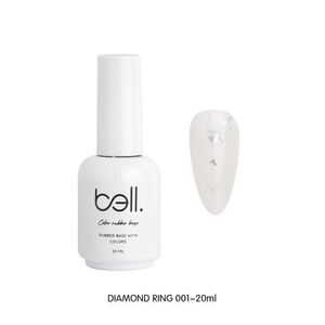 ראבר בייס עם צבע 20 מ"ל 001 DIAMOND RING