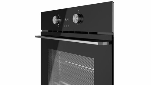 תנור בנוי פירוליטי Teka HLB-8406P AirFry – זכוכית שחורה – רוחב 59.5 ס