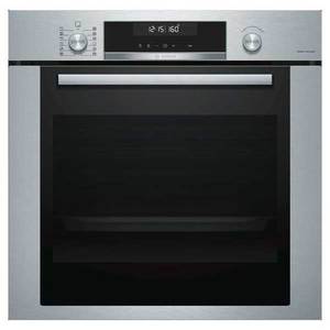 תנור בנוי חד-תאי פירוליטי bosch HBG378AS0, נירוסטה, רוחב 59.4 ס"מ, נפח 71 ליטר