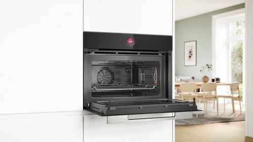 תנור בנוי קומפקטי bosch CMG7241B1, שחור, רוחב 59.4 ס