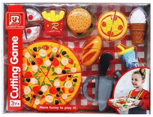 ערכת חיתוך פיצה עם קרש וסכין 21 חלקים