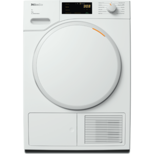 מייבש כביסה 9 ק"ג Heat Pump Miele TWC 364 WP – לבן, תוף כוורת דבש