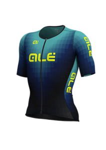 חולצת טריאתלון גברים ALE TRIATHLON JERSEY MAN טורקיז אלסטית טכנית אוורירית ומנדפת מאוד