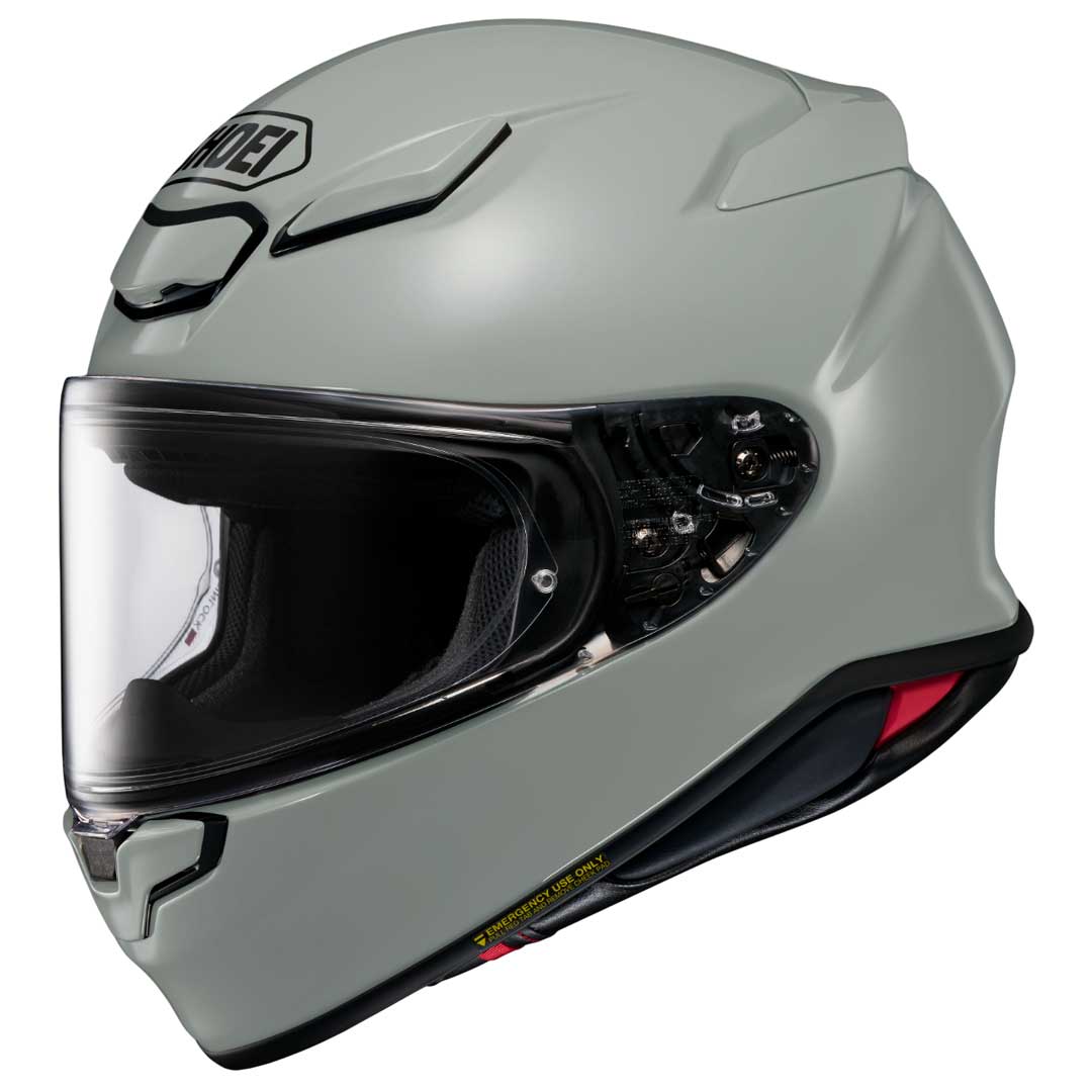 קסדה מלאה לאופנוע SHOEI NXR2 Chalk Grey צבע בטון בהיר