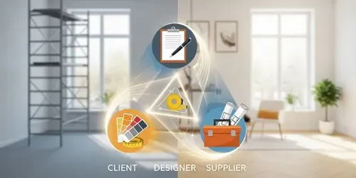 המשולש הקדוש של השיפוץ: מדריך לתקשורת מנצחת בין לקוח, מעצבת וספק